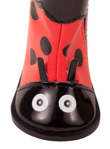 Gotz 1859088 Hannah Ladybug - Muñeca de pie (50 cm, Pelo Largo Negro y Ojos Grises)