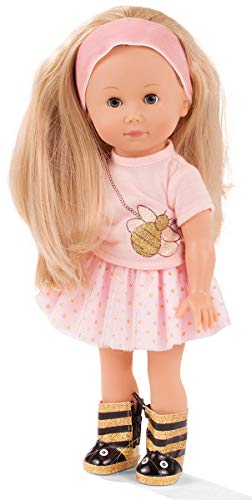 Götz 2013034 Just Like Me MIA as Bee Doll - 27 cm Standing Doll with Blonde Hair and Blue Sleeping Eyes - Suitable Agegroup 3+