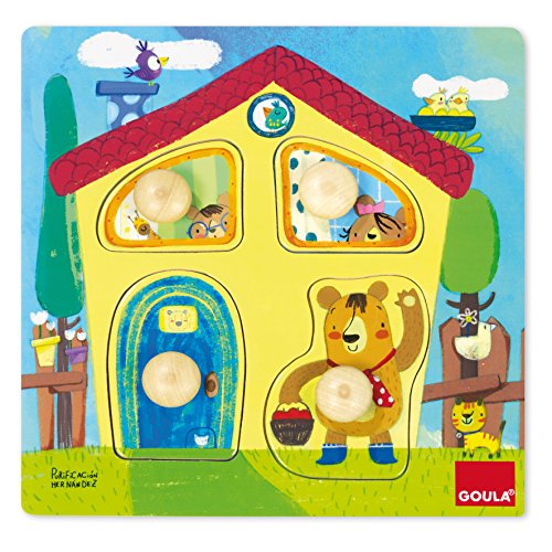 Goula- Casa Familia Osos Conjunto de Puzzles, Multicolor (53461)