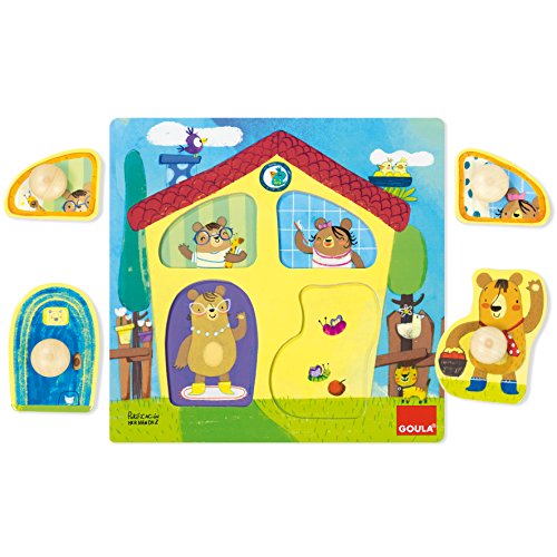 Goula- Casa Familia Osos Conjunto de Puzzles, Multicolor (53461)