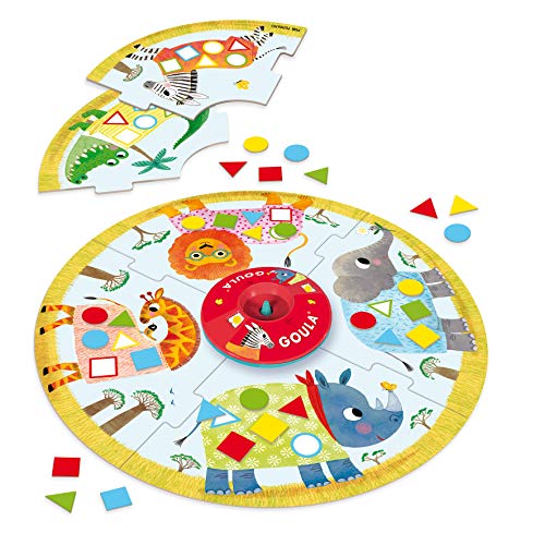 Goula- Safari roulette - Juego de mesa preescolar a partir de 3 años