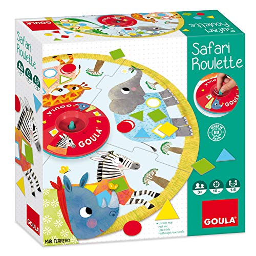 Goula- Safari roulette - Juego de mesa preescolar a partir de 3 años