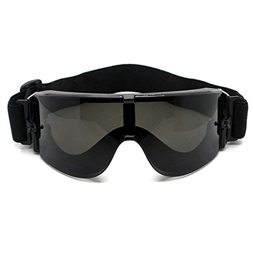 Greatangle-UK Gafas Militares Gafas tácticas Airsoft X800 Gafas de Sol Gafas de Sol Gafas de Motor Ciclismo Montar Protección Ocular Negro