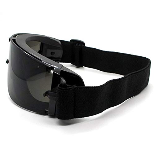 Greatangle-UK Gafas Militares Gafas tácticas Airsoft X800 Gafas de Sol Gafas de Sol Gafas de Motor Ciclismo Montar Protección Ocular Negro