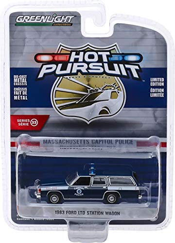 Greenlight 42900-A Hot Pursuit Series 33-1983 Ford LTD Station Wagon - Massachusetts Capitol Police escala 1:64