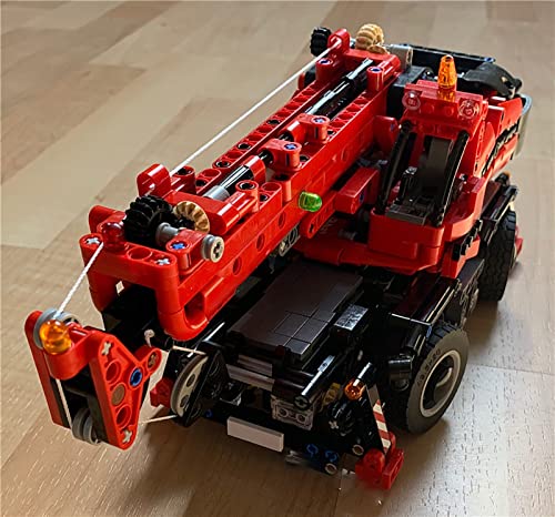 Grúa Todo Terreno Tecnología, Modelo Camión Grúa Tecnología, Juego Construcción Bloques Terminales MOC Grandes Compatible con Lego 42082 Technic