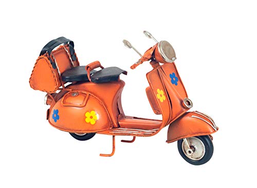 G&S Scooter Vespa Mod Flower Power, Naranja, L 18 cm