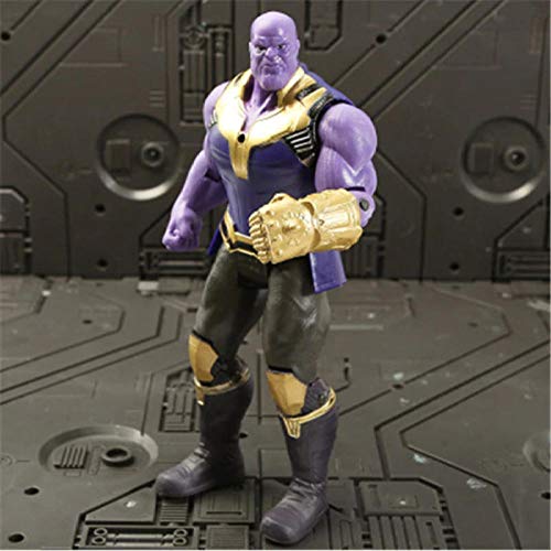 GSDGSD Marvel Avengers 3 Infinity War Figuras de acción Juguetes Set Hulk Capitán América Spiderman Thanos Iron Man Hulkbuster-11