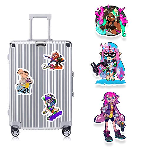 GTOTd Splatoon Pegatinas [50 unidades] Regalos Splatoon Game Merchandise Juguetes Splatoon Party Supplies Pegatina para portátil botella de agua monopatín Graffiti