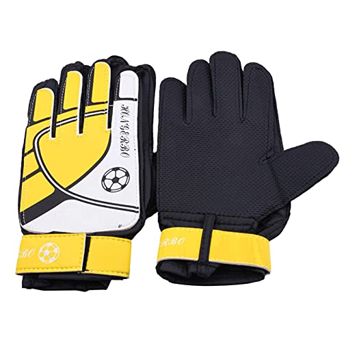 Guantes de portero de fútbol para niños, guantes de fútbol para niños, guantes de fútbol con doble protección para las muñecas y antideslizantes resistentes al desgaste, guantes de fútbol para niños