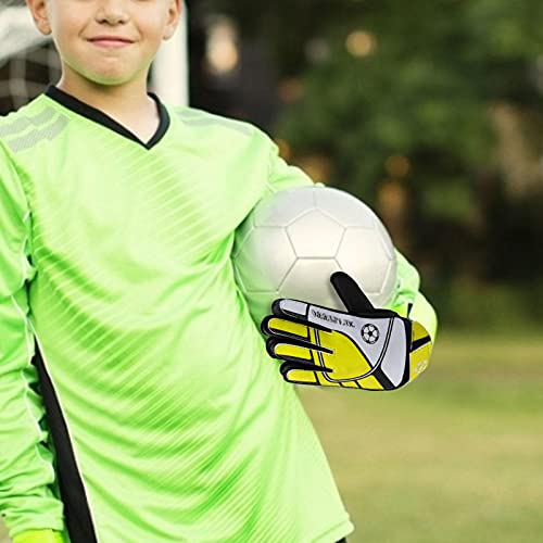 Guantes De Portero Juvenil Guantes De Portero De Fútbol Antideslizantes Para Guardar Los Dedos Guantes De Fútbol Portátiles Guantes De Portero Cómodos Para Niños Diseñados Para Niños, Adolescentes