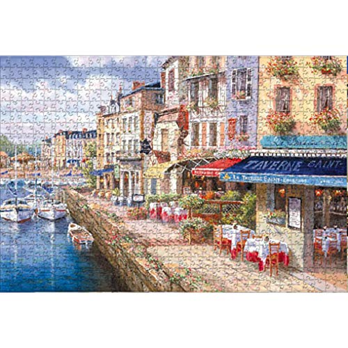 GuDoQi Puzzle 1000 Piezas Adultos Rompecabezas Paisaje del Canal para Infantiles Adolescentes