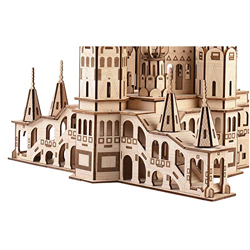 GuDoQi Puzzle 3D Madera, Maqueta de Catedral de San Basilio para Montar, Rompecabezas Madera 3D para Construir, Kit de Manualidades DIY, Juguete de Montaje, Pasatiempos para Adultos