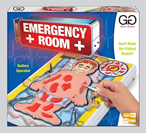 Guilty Gadgets Niños Sala de Emergencia Familia Juego Educativo Operación Junta Juego de Aprendizaje Set de Juguete con Batería Regalo