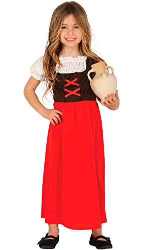 Guirca 41724 - Disfraz posadera-pastora infantil, Multicolor, 5-6 años