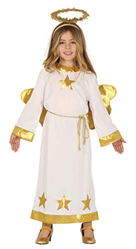 Guirma-41715 Traje Ángel 3-4 Años Vestio+Alas+Cinturón, Multicolor, Talla Única (41715)