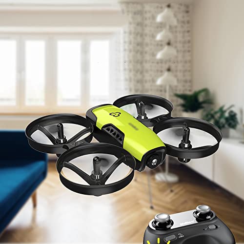 GUOGUOSM Para niños y principiantes Drone RC Quadcopter Suspensión inteligente de altura fija con giroscopio y luces LED, regalo de juguete para interiores y exteriores para niños niñas, helicóptero r