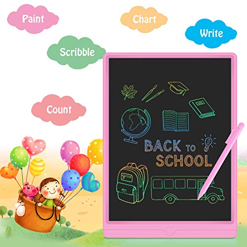 GUYUCOM Tableta de Escritura LCD de 13.5 Pulgadas, Pizarra Digital para Niños, Pizarra Magica de Líneas Brillantes y Coloridas para Niños,Excelentes Tablet para Dibujo Niños para Niños y Niñas