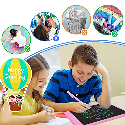 GUYUCOM Tableta de Escritura LCD de 13.5 Pulgadas, Pizarra Digital para Niños, Pizarra Magica de Líneas Brillantes y Coloridas para Niños,Excelentes Tablet para Dibujo Niños para Niños y Niñas