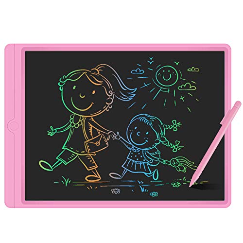 GUYUCOM Tableta de Escritura LCD de 13.5 Pulgadas, Pizarra Digital para Niños, Pizarra Magica de Líneas Brillantes y Coloridas para Niños,Excelentes Tablet para Dibujo Niños para Niños y Niñas