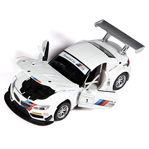 GYF Modelo de Coche Fundido a presión a Escala 1:24, Compatible con BMW Z4, Modelo de Coche Deportivo de simulación de Carreras, Juguete Educativo para niños con Sonido y luz