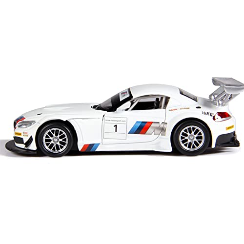 GYF Modelo de Coche Fundido a presión a Escala 1:24, Compatible con BMW Z4, Modelo de Coche Deportivo de simulación de Carreras, Juguete Educativo para niños con Sonido y luz