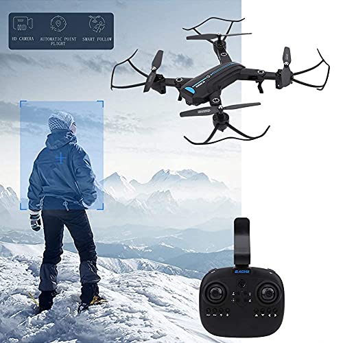 GZTYLQQ A6 2.4Ghz Dron Plegable, 4 Ejes GPS Posicionamiento Altitud Control Remoto Dron Quadcopter, Dron Ultraligero Inteligente con Retroceso para Principiantes