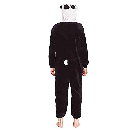 H HANSEL HOME Pijama Animal Oso Panda Mujer Hombre Adulto Unisexo Disfraces Animal Carnaval Halloween Cosplay Cómodo Suave - M