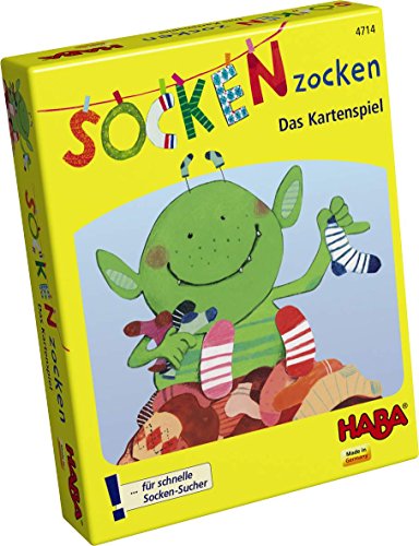 HABA 4714 Socken zocken - Juego de Cartas Infantil con Calcetines (en alemán)