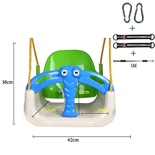 Hamaca de Viaje Tres en uno Cómodo Columpio de seguridad Columpio for niños Silla Colgante Juguete de columpio al aire libre for interiores Forma linda Columpio Niños Adultos ( Color : Blue-C )