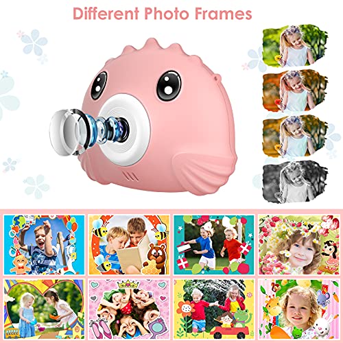 Hangrui Cámaras para Niños,Cámara Fotos Infantil con 32GB TF Tarjeta,Pantalla de Protección Ocular IPS de 1080P 2,4" HD Cámara Digital para Niños Cámara Fotos Niños Regalos para Niños y niñas