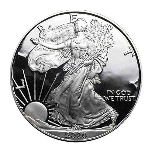 Hankyky 2020 estatua americana de la libertad águila moneda colección de monedas conmemorativas chapadas en plata nuevo regalo decoración del hogar