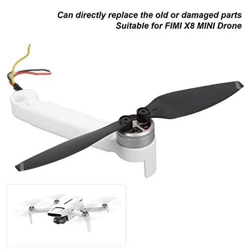 HAOX Brazo de Motor de Repuesto para Drones, Brazo de Motor Trasero Derecho DIY RC Drone, Ajuste Cercano Sensible, Alto Rendimiento para FIMI X8 Mini