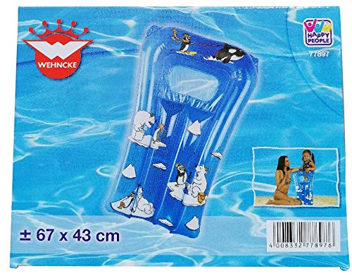 Happy People Arctic - Colchón hinchable para piscina y lago (67 x 43 cm), diseño de oso polar y pingüino