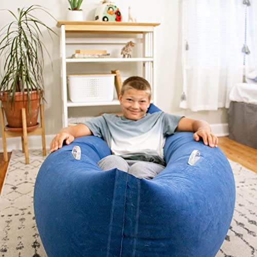 Harkla Abrazo (152 cm) - Puff Inflable para niños con Necesidades sensoriales - Silla sensorial Inflable, de compresión y terapéutica para Edades de 6 a 12 - Incluye Bomba de Aire y Kit de reparación