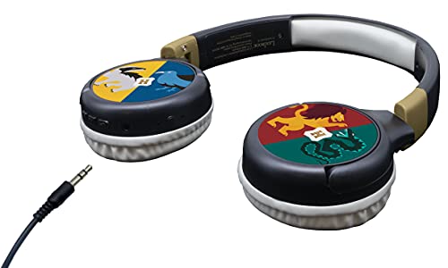 Harry Potter Auriculares Bluetooth 2 en 1 - Estéreo inalámbrico, seguro, plegable, ajustable, HPBT010HP