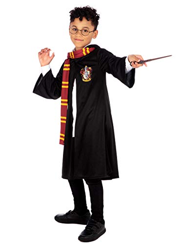 HARRY POTTER Disfraz Vestido para Niños Negro 5-6 años