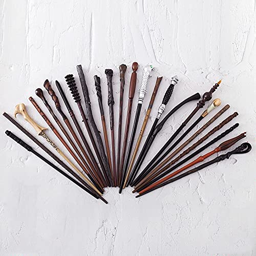 Harry Potter Wizard Magic Wand Set Wizard School Magic Wands Stick Creative Cosplay Asde Mundo Coleccionables Unisex Party Toys and Gifts, Minerva McGonagall varitas RVTYR (Size : Harry Potter)