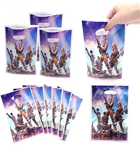 HASAKA 1 Pack 30 Bolsas de Regalo de Fiesta Battle Royale Bolsas de Fiesta de Videojuegos para niños Decoraciones de Fiesta temáticas Suministros de Fiesta de cumpleaños Favores y Baby Shower