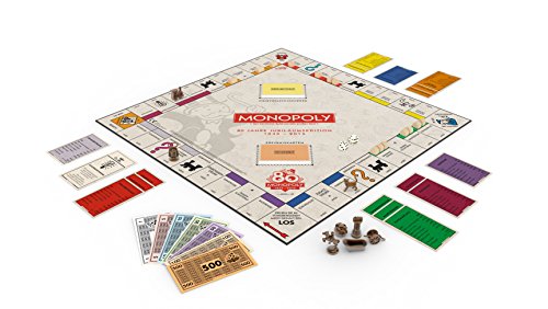 Hasbro Gaming - Monopoly 80 Aniversario, Juego de Mesa (versión en alemán)