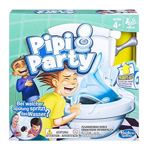 Hasbro Gaming- Pipi Party, el Divertido Juego de niños con el Inodoro, a Partir de 4 años. (0)