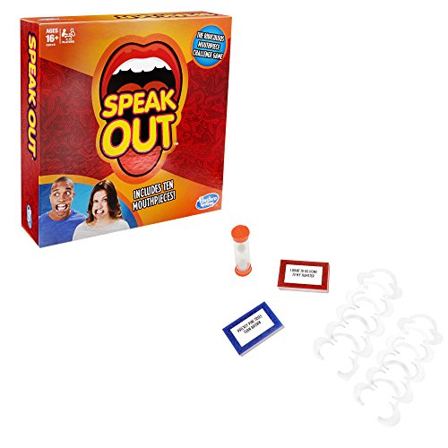 Hasbro Gaming Speak out Game, Edades de 16 años en adelante, para 4 a 10 Jugadores