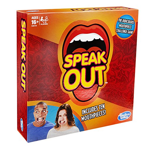 Hasbro Gaming Speak out Game, Edades de 16 años en adelante, para 4 a 10 Jugadores