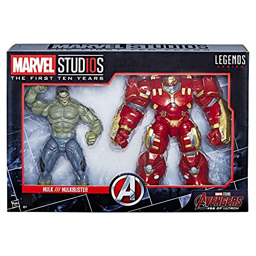 Hasbro Marvel 10 Aniversario - Pack 2 Figuras de acción Hulk & Hulkbuster