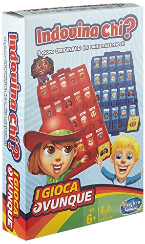 Hasbro Quién es quién, Juego de Viaje, versión Italiana f08-MB-1204