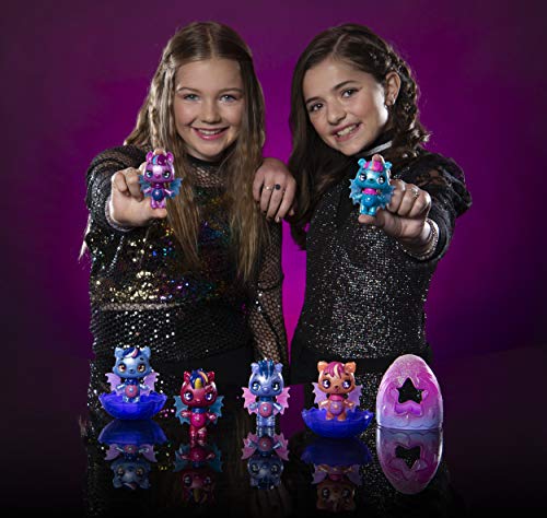 HATCHIMALS Figura Coleccionable Glow Up, de 3 Pulgadas Magic Dusk con alas Que Brillan en la Oscuridad (el Estilo Puede Variar)