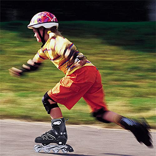 HBOY Patines En Línea Ajustables para Niños Y Niñas para Niños Y Adultos Patinaje sobre Ruedas Juego Completo De Patinaje En Línea con Ruedas Iluminadas Tamaño (S-XL),S 30~33