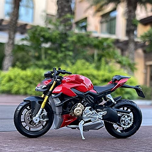 HBSM 1:18 para Ducati Naked V4 S Kawasaki Moto Coche Motocicleta Modelo De Simulación Regalos De Cumpleaños para Niños Pasatiempos para Adultos