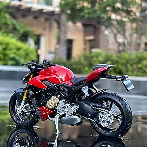 HBSM 1:18 para Ducati Naked V4 S Kawasaki Moto Coche Motocicleta Modelo De Simulación Regalos De Cumpleaños para Niños Pasatiempos para Adultos