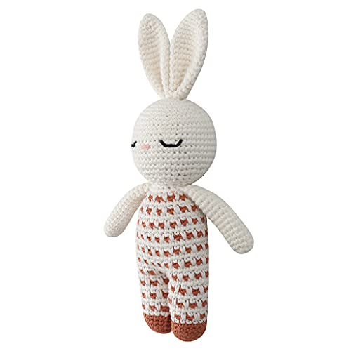 HDBD Muñeca de Tejer de 21 cm / 8 Pulgadas, Juguete de Conejito de Peluche, muñeca Suave y cómoda, Juguete de educación temprana, decoración del hogar, favores para bebés